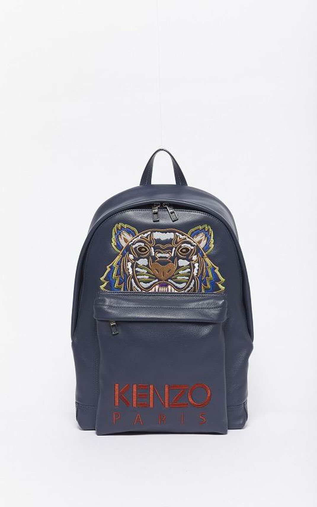 Sac À Dos Kenzo Homme Tiger Cuir Bleu Marine Bleu DBOPF-4172